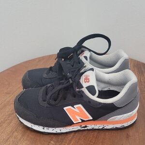 New Balance Kids' Black and Orange Sneakers